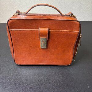 BRAHMIN Leather Handbag with Zip Closure